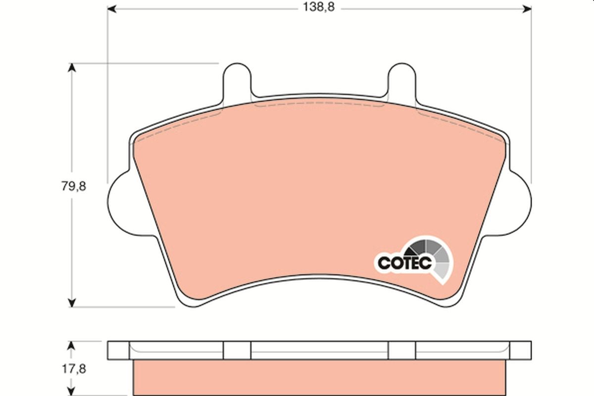 Brake Pad Set, disc brake GDB1442