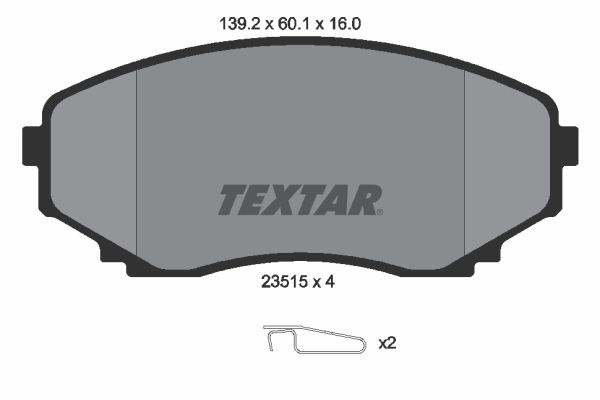 Brake Pad Set, disc brake 2351501