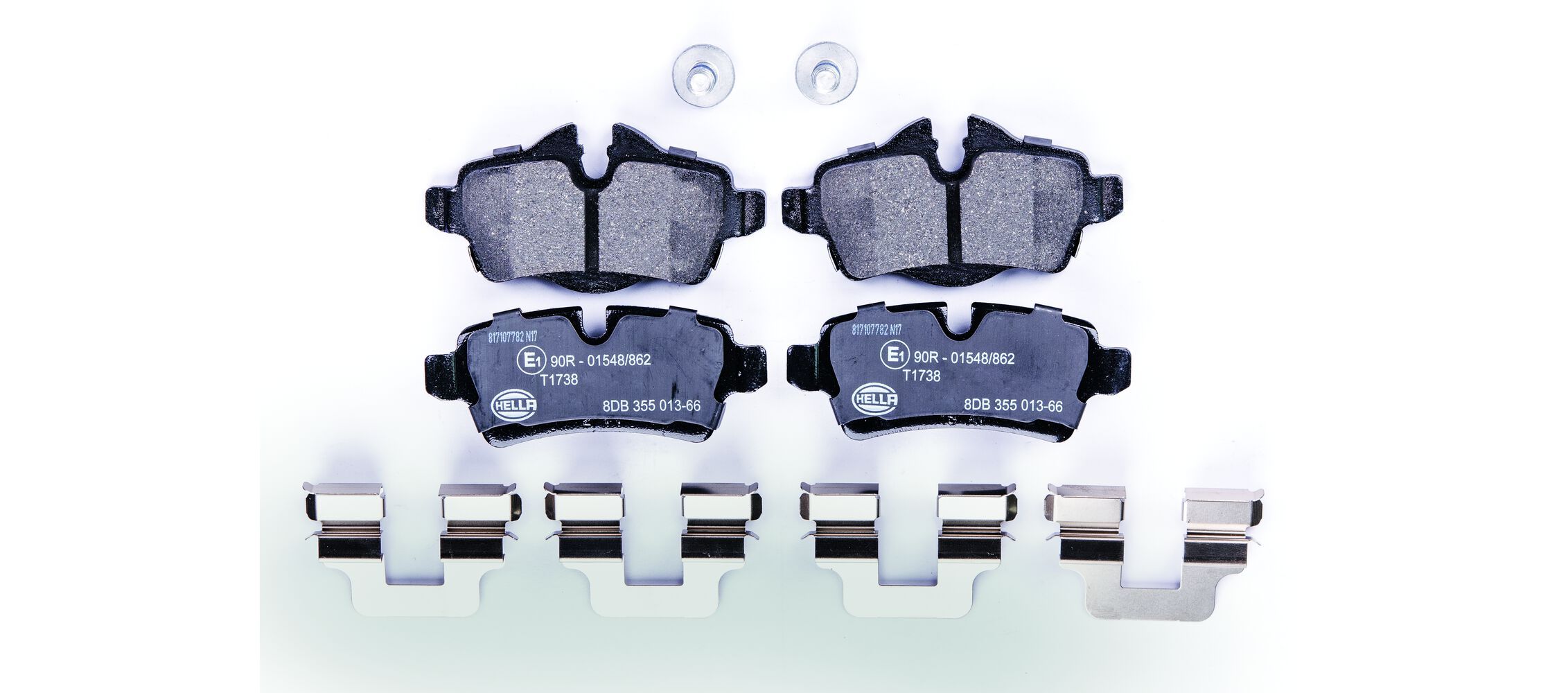 HELLA 8DB 355 013-661 - Bremsbelagsatz, Scheibenbremse