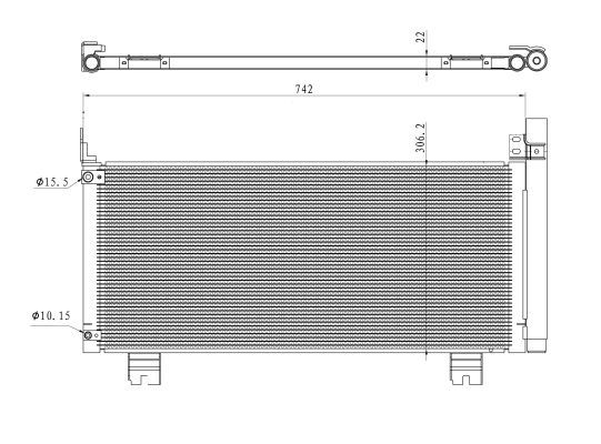 350488 NRF EASY FIT kondenzátor, klíma