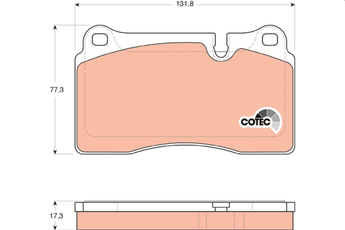 Brake Pad Set, disc brake GDB1743