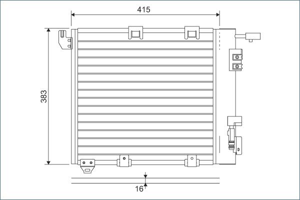 Condenser, air conditioning 817506