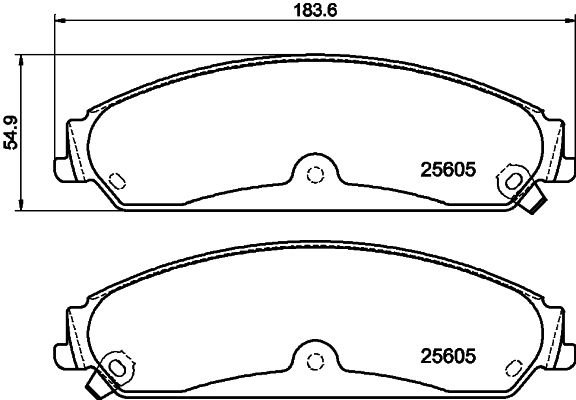 Brake Pad Set, disc brake 8DB 355 020-541