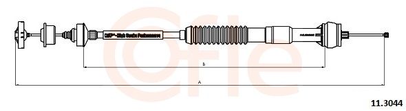 COFLE 11.3044 - Seilzug, Kupplungsbetätigung