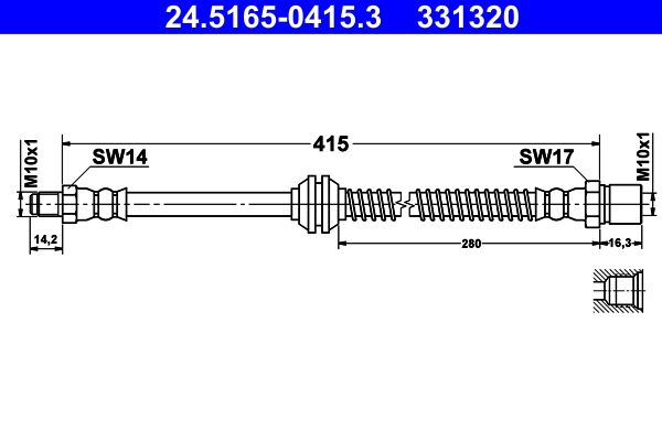 ATE 24.5165-0415.3 - Bremsschlauch
