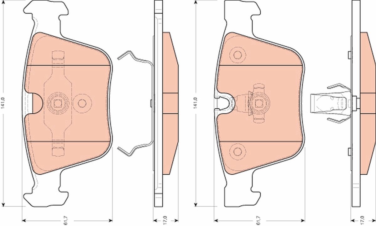 Brake Pad Set, disc brake GDB1675