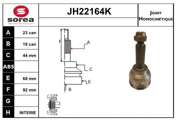 KIT CV JOINT AVEC KR021 - SWIFT