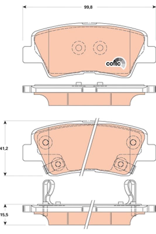 Brake Pad Set, disc brake GDB3494