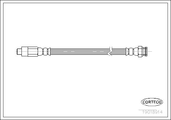 FLEXIBLE DE FREIN RENAULT R18-R2  0705