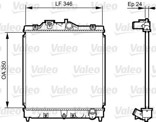 Radiator, engine cooling 731434