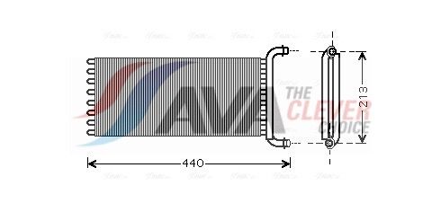 AVA QUALITY COOLING MSA6441 - Wärmetauscher, Innenraumheizung