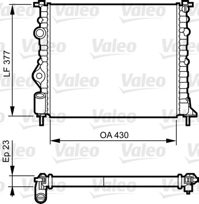 Radiator, engine cooling 731378