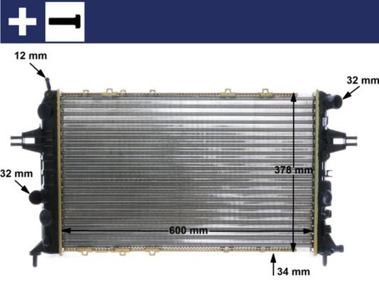 Radiador, refrigeración del motor