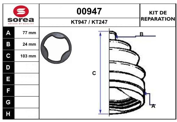 KIT D'ETANCHEITE 00947  9900