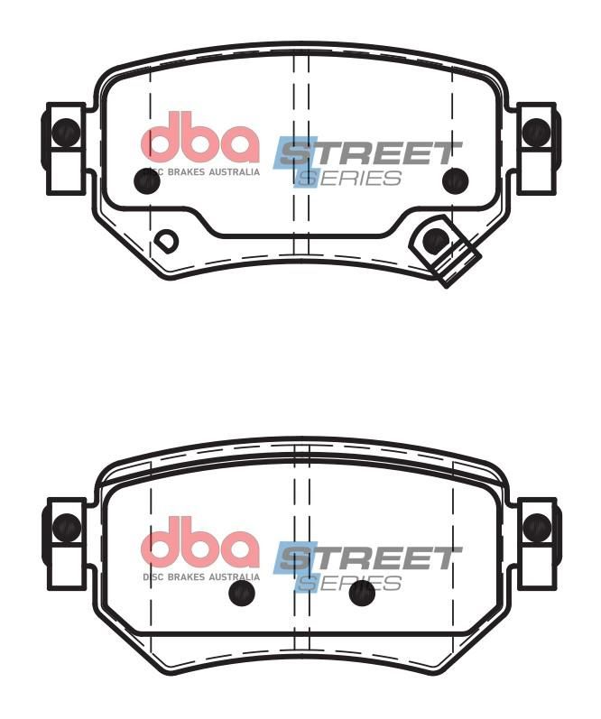 DBA SS STREET SERIES BRAKE PADS [ Mazda 6 - 2012 - On R ] - TecDoc Only