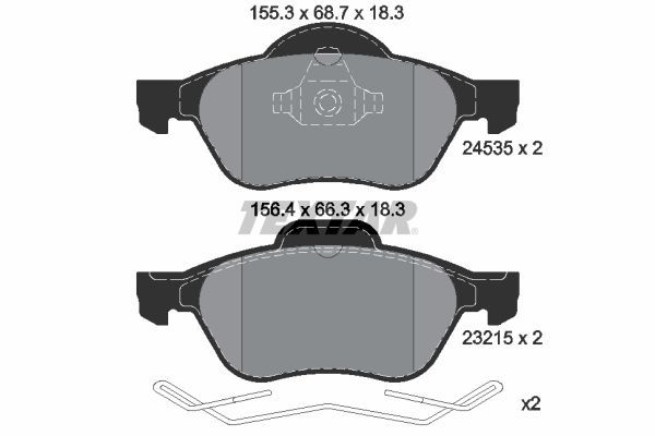 Brake Pad Set, disc brake 2453501