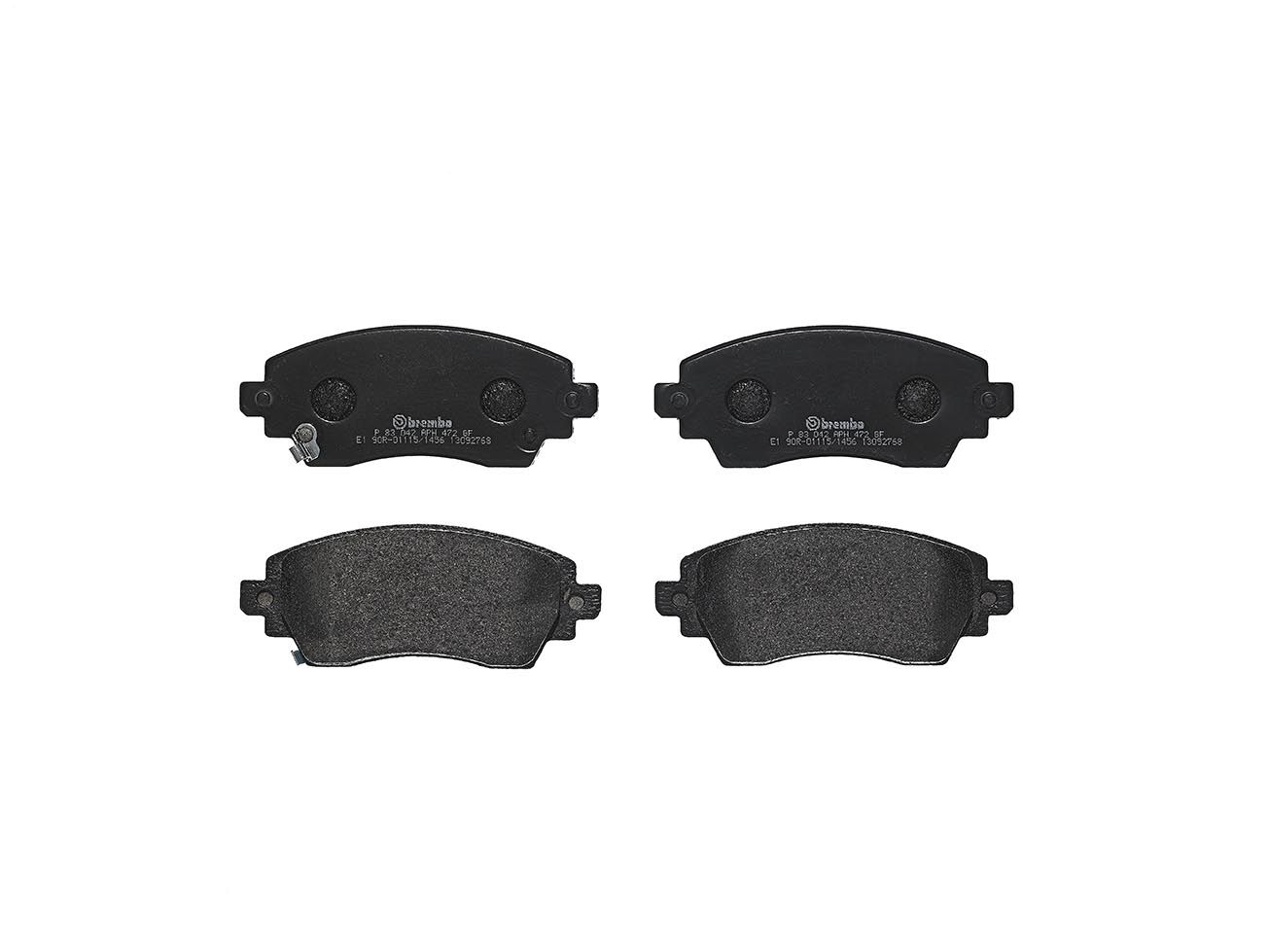 Brembo P 83 042 Bremsbelagsatz, Scheibenbremse