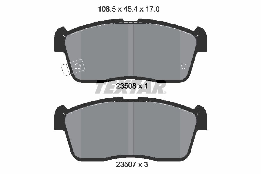 Brake Pad Set, disc brake 2350801