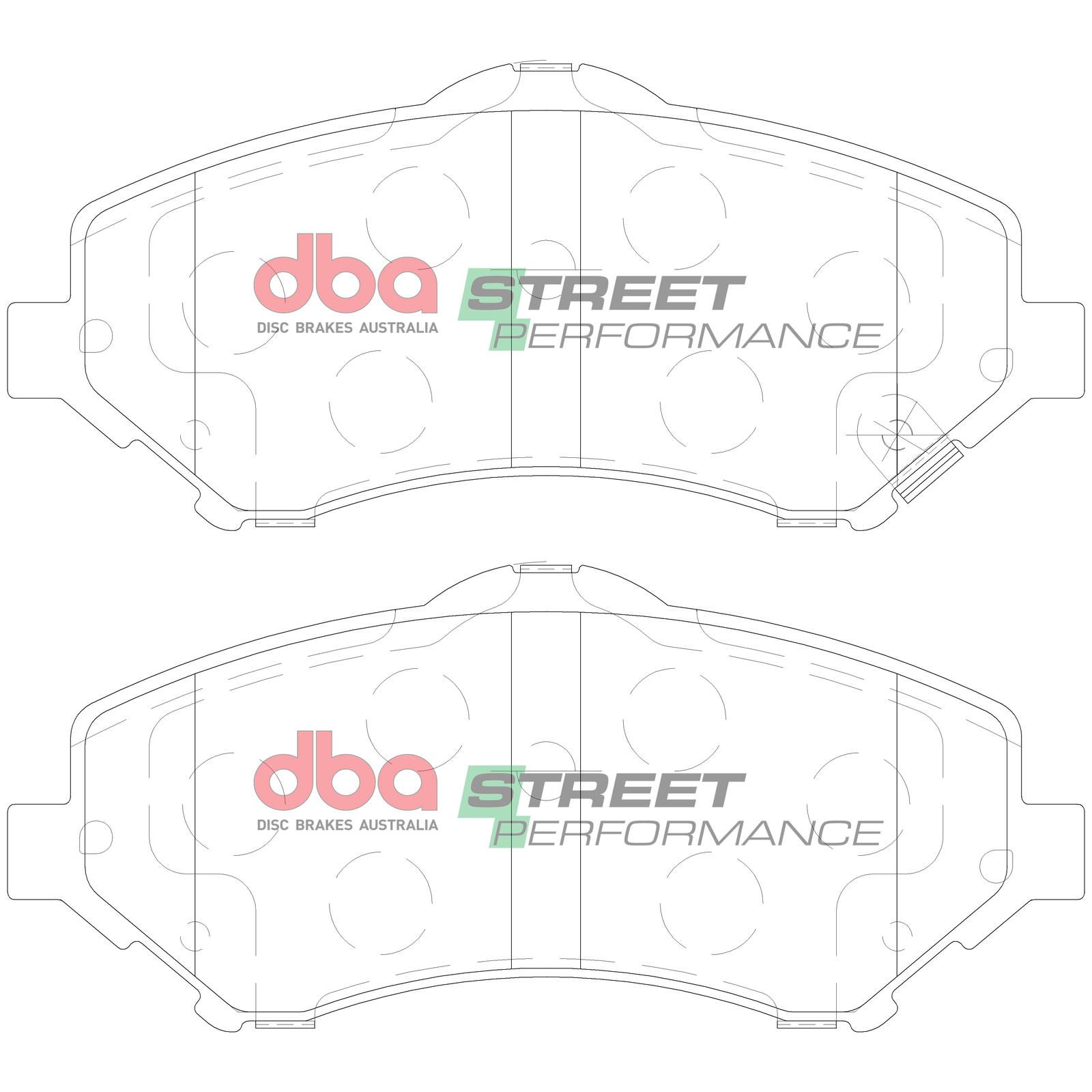 DBA SP STREET PERFORMANCE BRAKE PADS [ Chrysler/Dodge/Jeep & VW 2007-2014 F ] - TecDoc Only