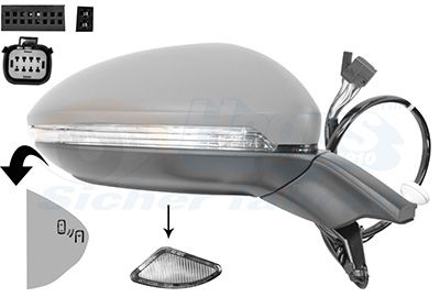 VAN WEZEL 5775828 - Au&szlig;enspiegel * HAGUS *