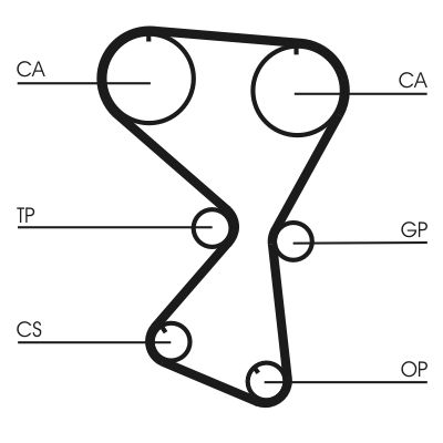 CONTINENTAL CTAM CT1071K1 Timing Belt Kit