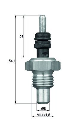 Sensor, temperatura del refrigerante