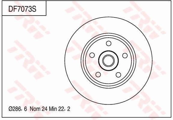 TRW BRAKE DISC - TecDoc Only