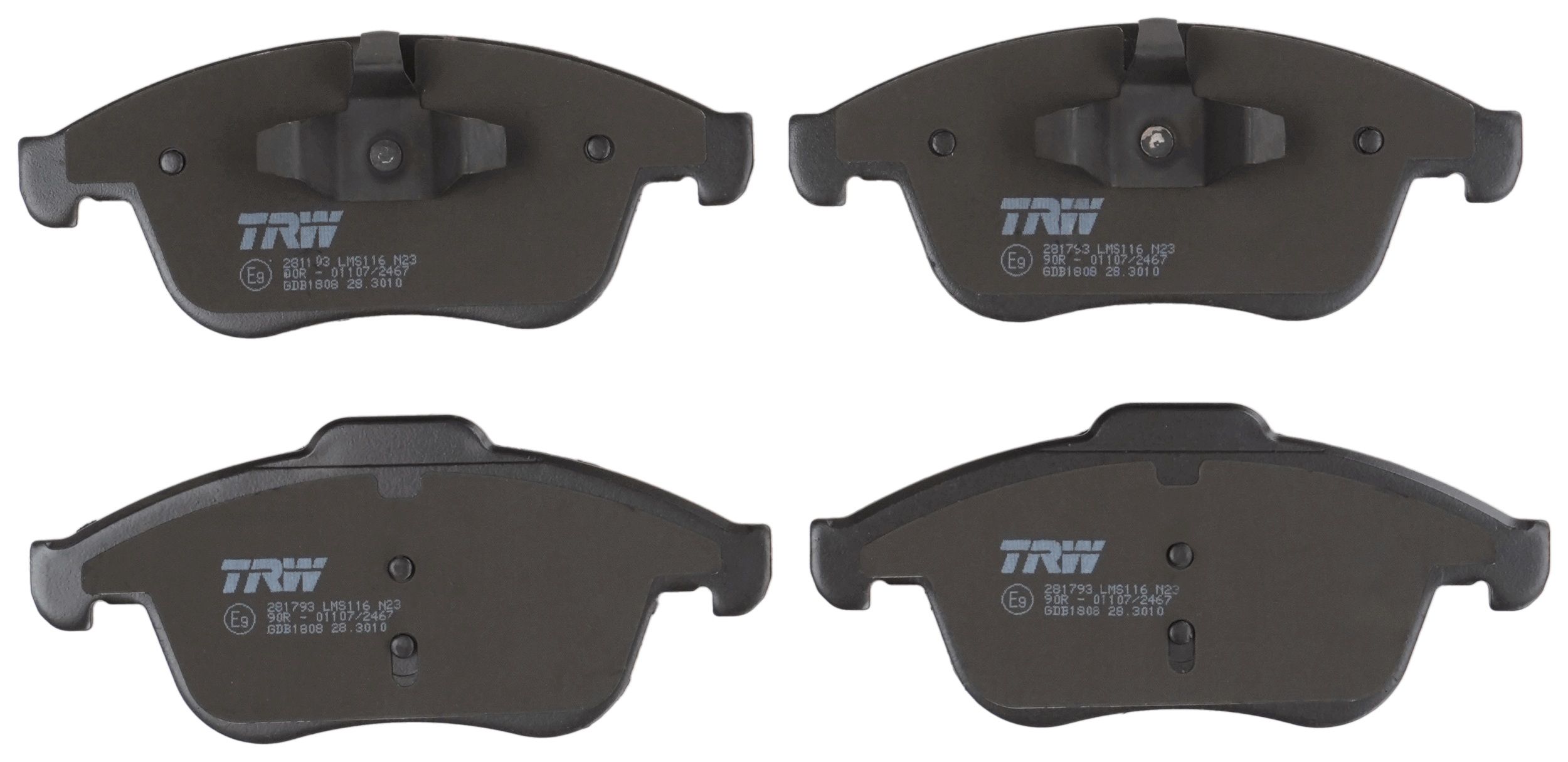 TRW DISC BRAKE PADS - TecDoc 2
