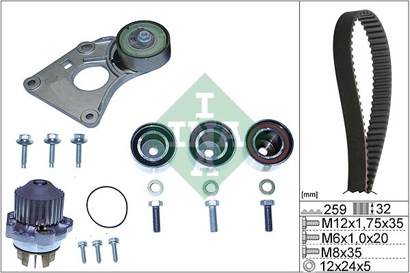 Water Pump & Timing Belt Kit 530 0259 31