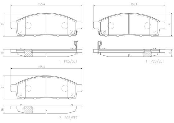 MITSUBISHI TRITON ML, MN 08-15 (FRT) - TecDoc 1