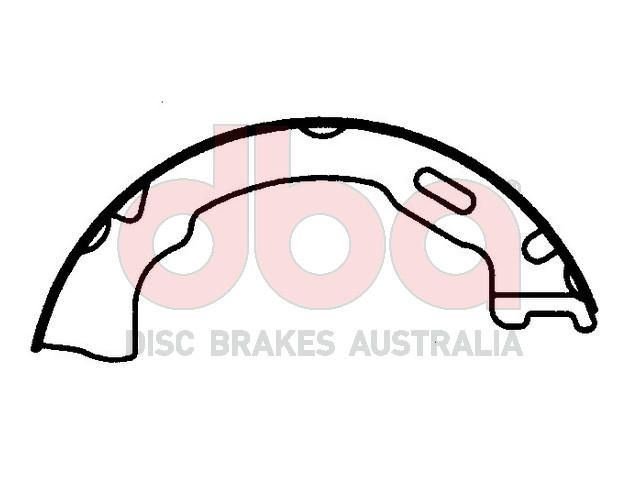 Street Series Brake Shoes [Ford Parking Brake 184mm] - TecDoc Only