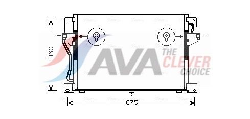 AVA QUALITY COOLING VO5077 - Kondensator, Klimaanlage ** CLEVER FIT **