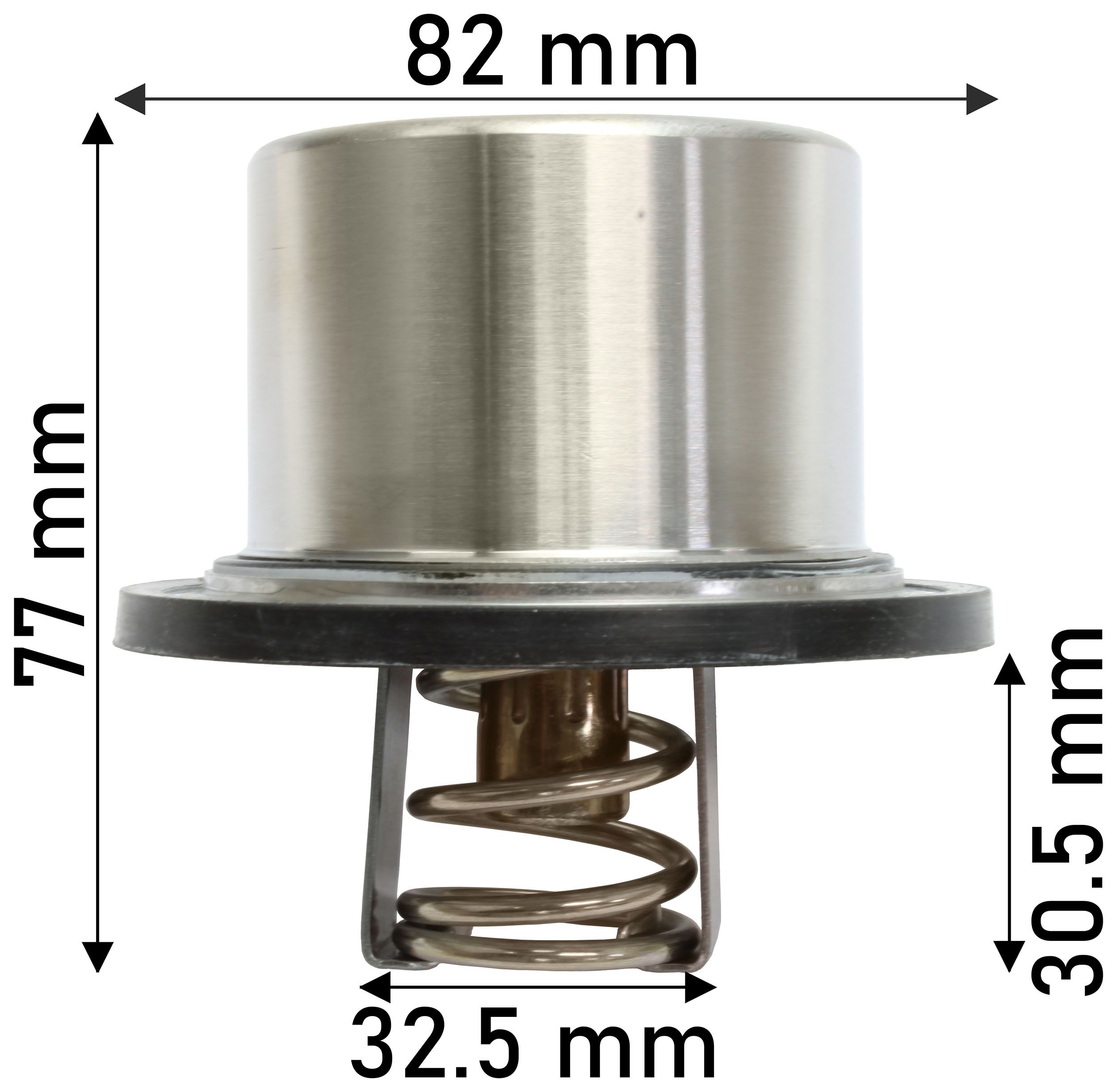THERMOSTAT 76.5MM DIA 82C KENWORTH - TecDoc 1