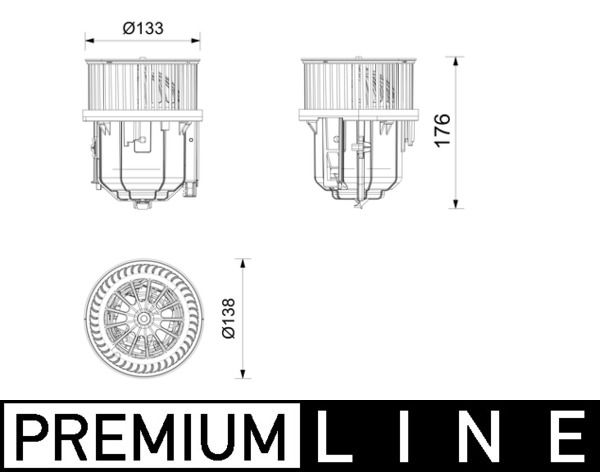 AB 416 000P MAHLE BEHR *** PREMIUM LINE *** Utastér-ventilátor