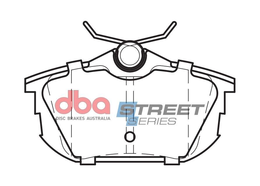 DBA SS STREET SERIES BRAKE PADS [ Mitsubishi/Proton/Smart & Volvo 1997-2014 R ] - TecDoc Only