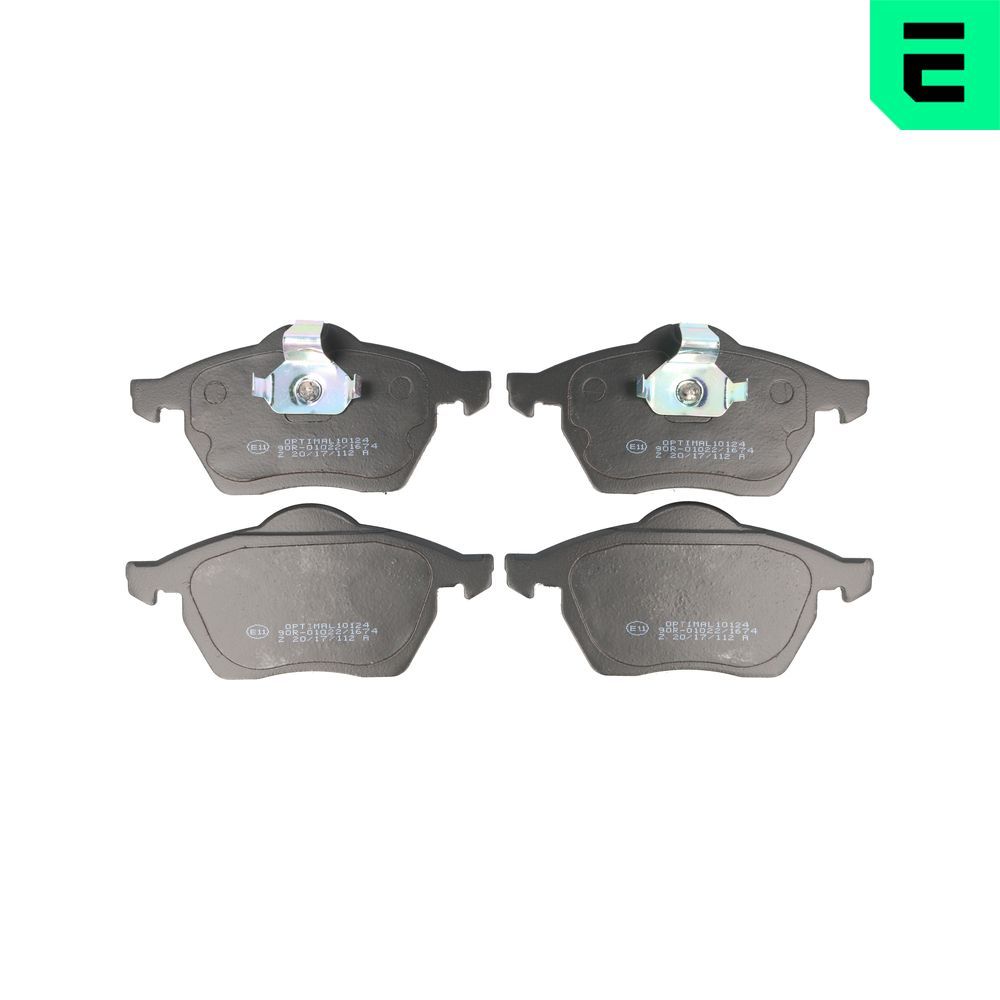 OPTIMAL BP-10124 - Bremsbelagsatz, Scheibenbremse