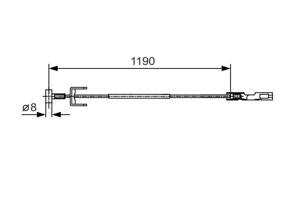 Cable de accionamiento, freno de estacionamiento