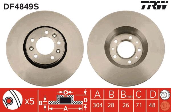 Brake Disc DF4849S