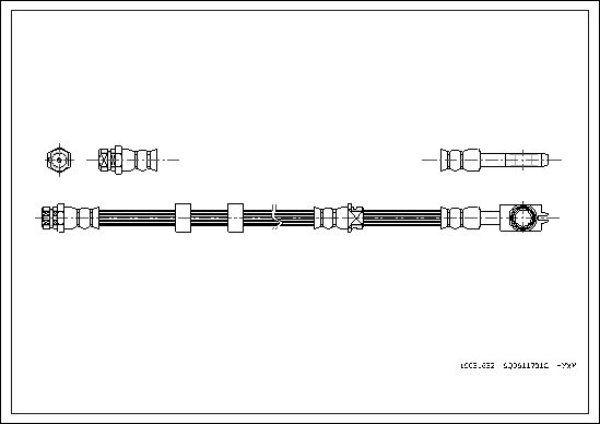 FLEXIBLE DE FREIN SEAT-SKODA-VOL  0705