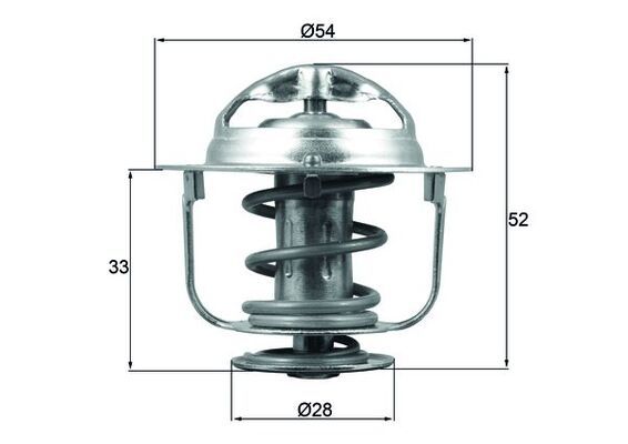 Thermostat, coolant TX 176 82D