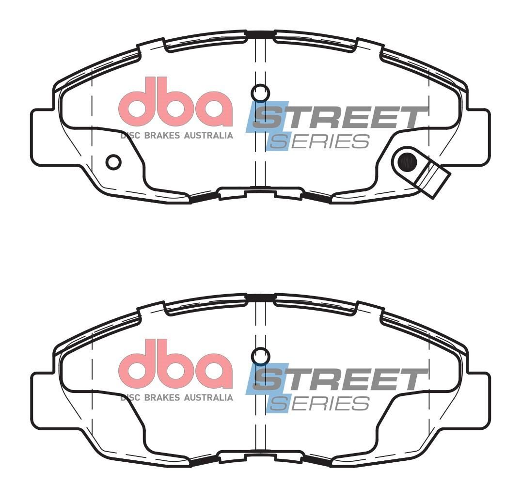 DBA SS STREET SERIES BRAKE PADS [ Honda Accord & CRV 1990-2003 F ] - TecDoc Only