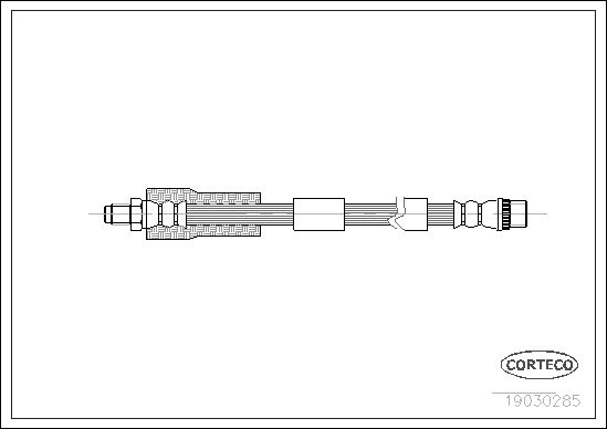 FLEXIBLE DE FREIN PEUGEOT 307  0705