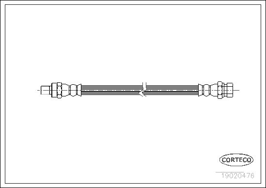 FLEXIBLE DE FREIN RENAULT R5  0705