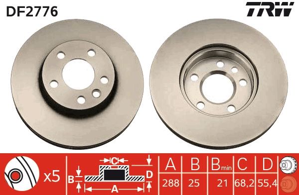 Brake Disc DF2776