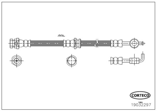 FLEXIBLE DE FREIN MAZDA 323-626-  0705