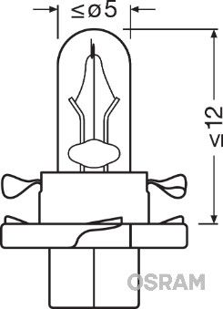 Glühlampe, Instrumentenbeleuchtung Glühlampe, Instrumentenbeleuchtung