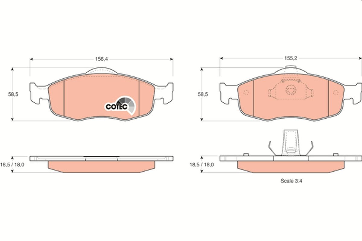 Brake Pad Set, disc brake GDB1107