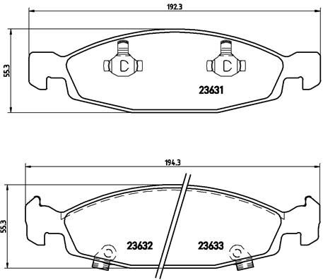 Brake Pad Set, disc brake P 37 005