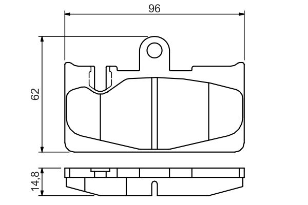 Brake Pad Set, disc brake 0 986 495 139