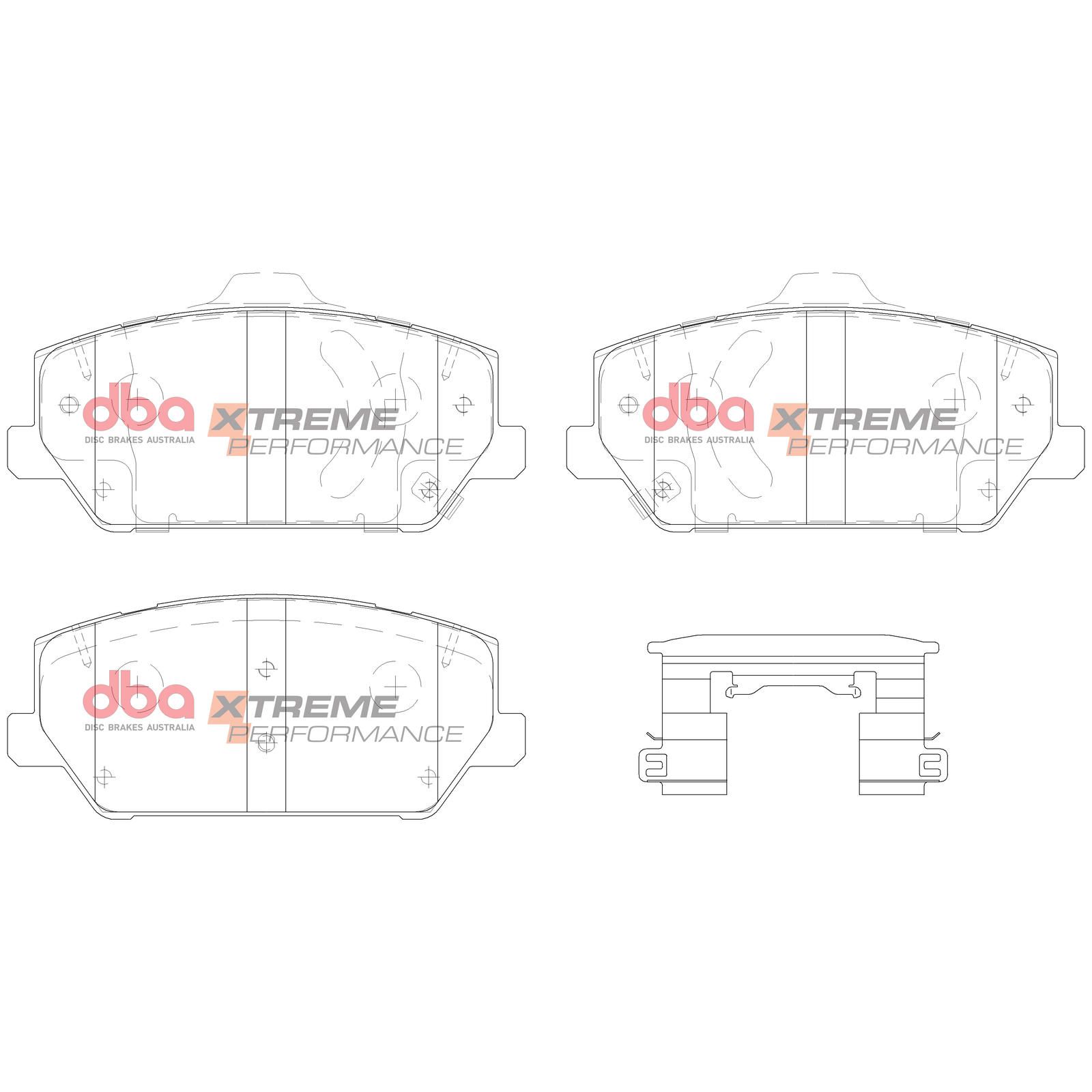 DBA XP XTREME PERFORMANCE BRAKE PADS [ Hyundai I30N / Veloster 2018  - On F ] - TecDoc Only